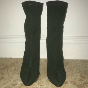 Ego army green ankle boots.